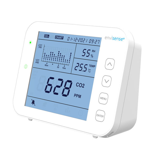 Détecteur de CO2, Moniteur de CO2, Moniteur de dioxyde de Carbone, capteur  de CO2, capteur numérique USB, capteur de qualité de l'air, capteur de  température et d'humidité pour la Maison, Le Bureau 